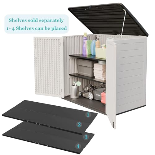 Large Outdoor Storage Shed (White-48 cu ft)