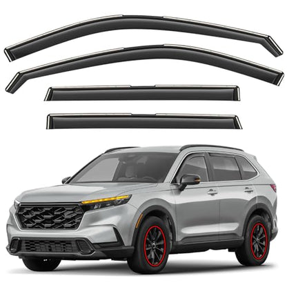Window Deflectors Smoke Tinted in (For CR-V 23-26)