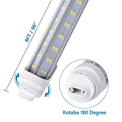 10 Pcs 8ft R17D LED Tube Light (10pcs 5000k)
