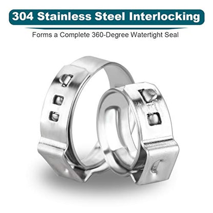 50 Pack 1 Inch PEX Cinch Clamps (1 Inch)