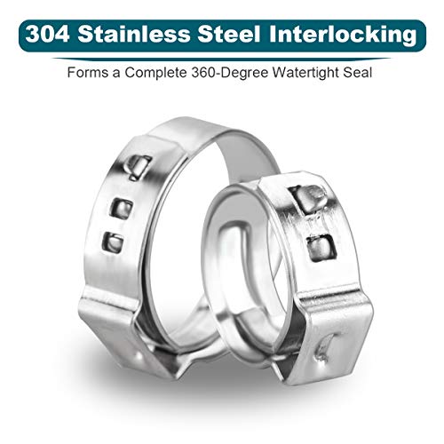 50 Pack 1 2 Inch PEX Cinch Clamps (1/2 Inch)