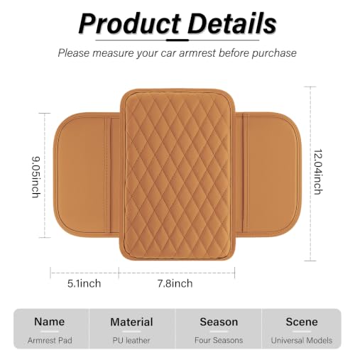 Car Center Console Cover (orange)