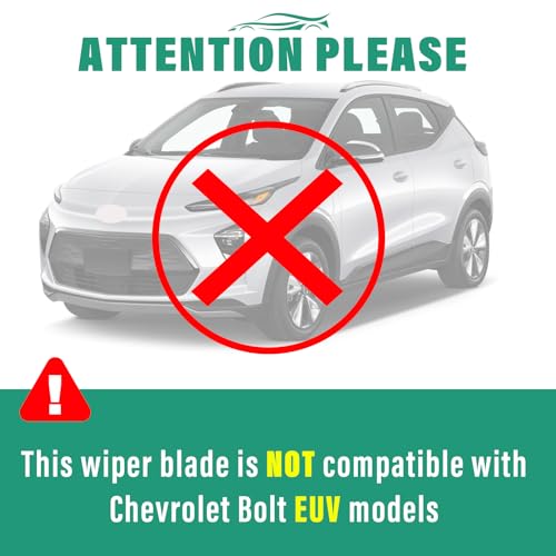 Windshield Wiper Blades Replacement for Chevy Bolt EV 2017 (26" 26" 12")