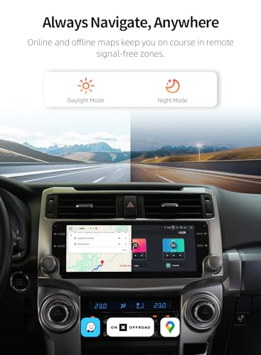8GB+256GB Android 13 Car Radio for Toyota 4Runner 2010 (Silver)