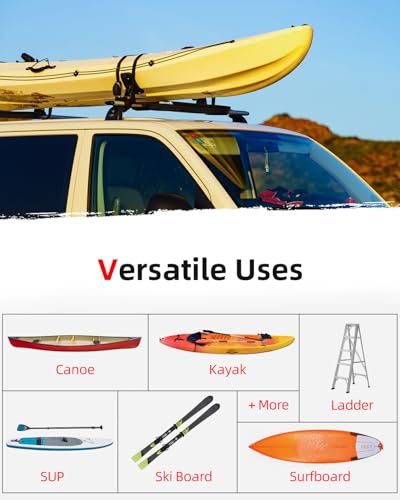 Soft Roof Rack Pads System for Surfboard (30 inch (Use with Cross Bar))