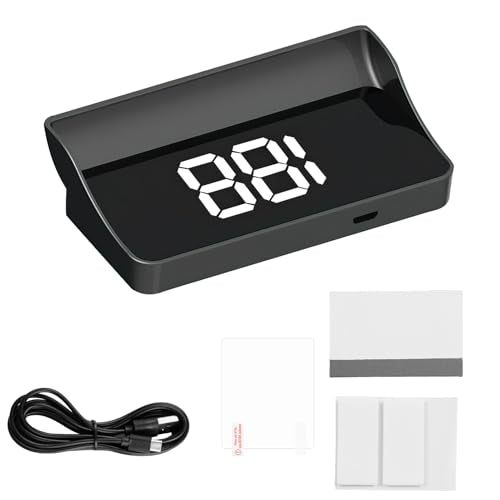 Heads Up Display for Cars (HUD Speedometer (White Display))