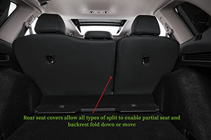 CRV Car Seat Covers Custom Fit for Honda 2023 (Leatherette(Black/Gray) / 2023-2026 CRV LX,EX,EX-L,Sport,Hybrid,Trailsport)