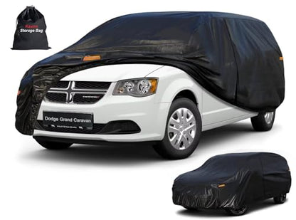 7 Layers Waterproof Minivan Car Cover for Dodge Grand Caravan (PE-Black / Custom Fit Dodge Grand Caravan)