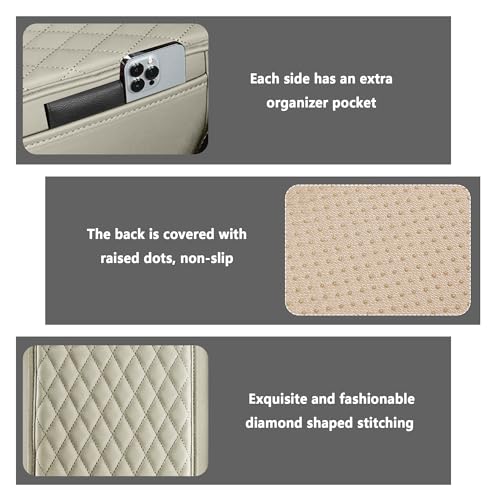 Upgraded Car Center Console Cover (Light Beige)