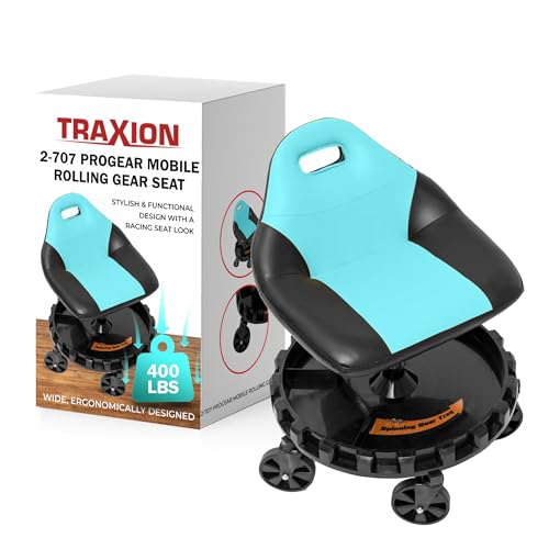 2 707 Progear Mobile Rolling Gear Seat (Aqua)