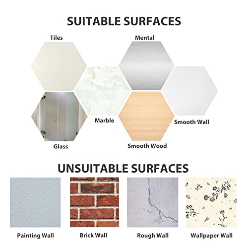 Adhesive Hooks for Shower Wall (White)