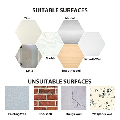 Adhesive Hooks for Shower Wall (White)