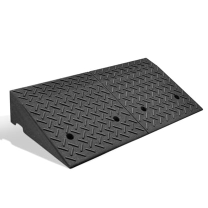 1pcs 5.7" Rise Rubber Curb Ramp Heavy Duty Loading Driveway Ramp Threshold Ramp 38.6" W x 14.8" D x 5.7" H for Loading Dock (5.7 in)