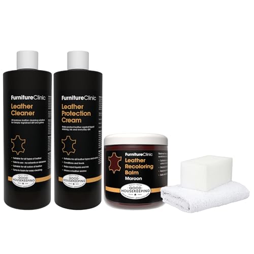 Leather Complete Restoration Kit (Maroon / Complete Kit)