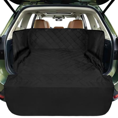 SUV Cargo Liner for Dogs (Black / Large Extended (With Flaps) 93")