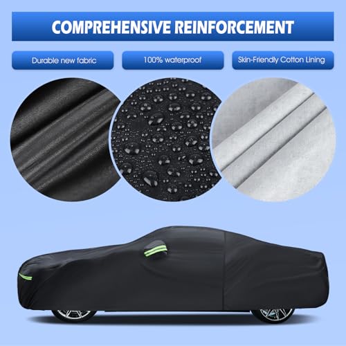Car Cover Multi (Black / Custom Fit for Toyota Camry Honda Accord)