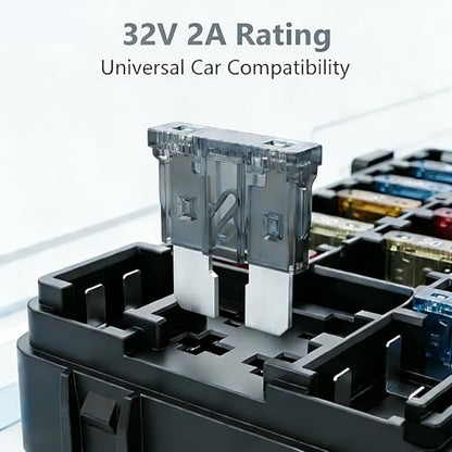 80Pcs) 25Amp Standard Fuse, 25A Car Blade Fuses for Car/RV/Truck/SUV/Motorcycle/Boat (25A)