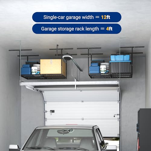 3x4ft Overhead Garage Storage Rack (3x4 ft)