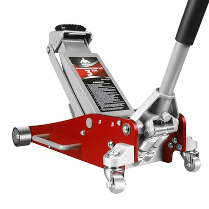 3 Ton Low Profile (3 Ton Aluminum / Red)
