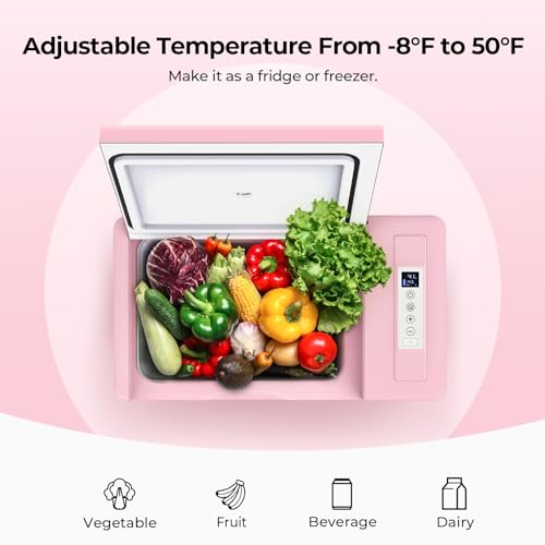 12v refrigerator 23 Quart (23 Quart / Pink)