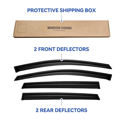 Window Visors Rain Guards for 2013 (2013-2019 Ford Escape)