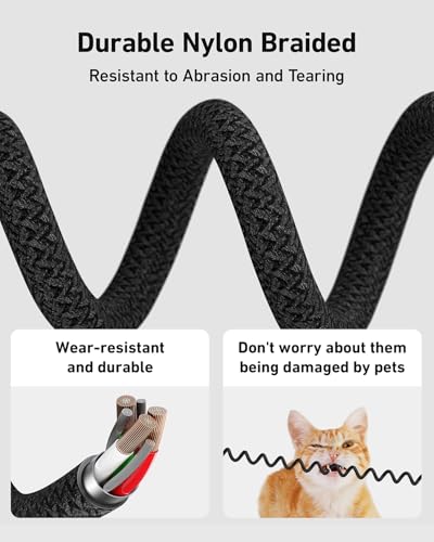 Coiled USB C to Lightning Cable 3FT (3FT - 1Pack / 2in1 USB C and Lightning / Black)