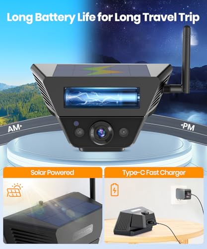 AUTO VOX Wireless Backup Camera Solar Magnetic (7.2" Single Cam)