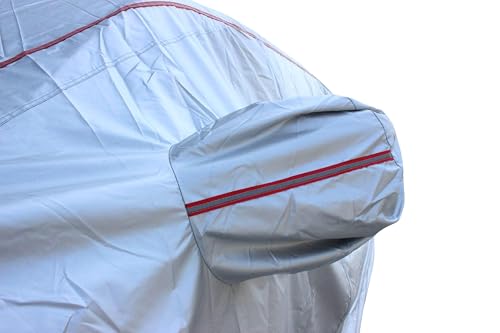 Hard Shell Truck Car Cover Waterproof UV (Silver-Red / TM：for Truck(Lenght 212"))