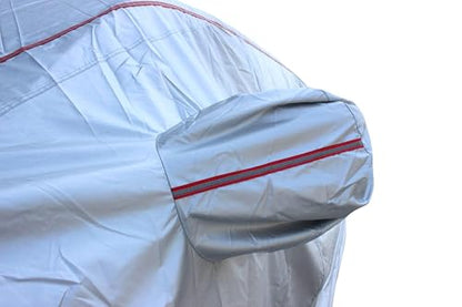 Hard Shell Truck Car Cover Waterproof UV (Silver-Red / TM：for Truck(Lenght 212"))