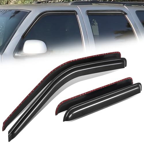 4PCS Tape On Window Visors for 1992 (92-00 Chevy Tahoe GMC Yukon)