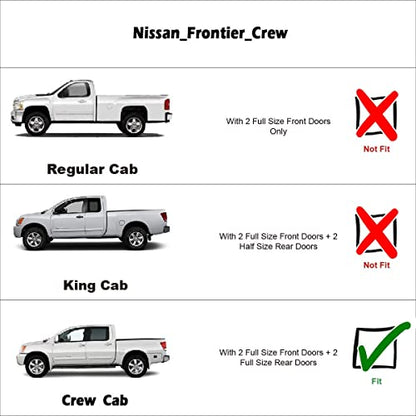 Window Visors Rain Guards for 2005 (2005-2022 Crew Cab)