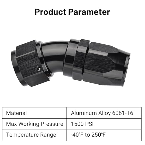 12AN 30 Degree One Piece Full Flow Hose End Fitting Swivel for CPE Braided Hose (12AN / 30 Degree)