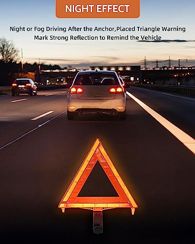 3 Pack Safety Triangles DOT Approved (17inch)