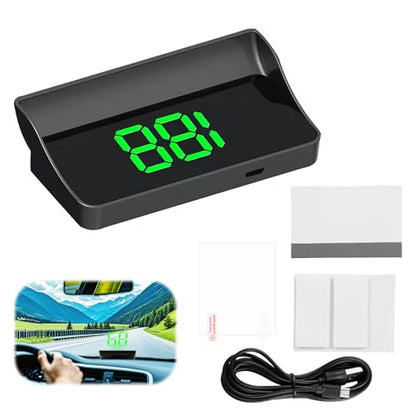GPS Digital Speedometer for Car MPH (HUD Speedometer (Green Display))
