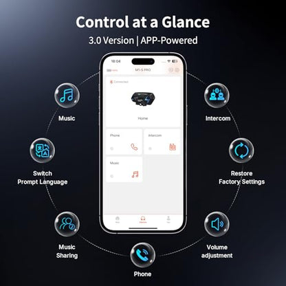 Motorcycle Bluetooth Intercom (M1-S PRO Dual Pack)