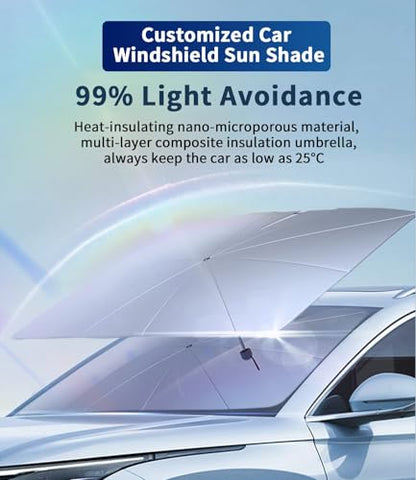 Custom Fit for Cadillac Windshield Sun Shade Umbrella (for Cadillac Escala)