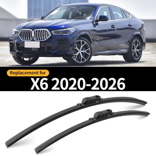 Front Windshield Wiper Blades for BMW X6 2020 (For BMW X6 / 2020-2026)