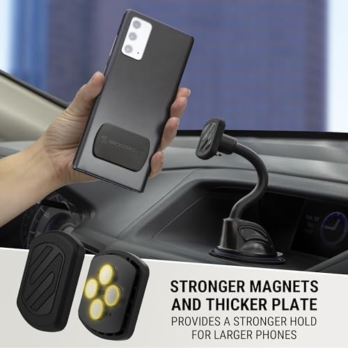 MXWDL Magnetic Cell Phone Holders for Your Car Dash (Extra Strength - Flex Window / Dash / 2 Pack)