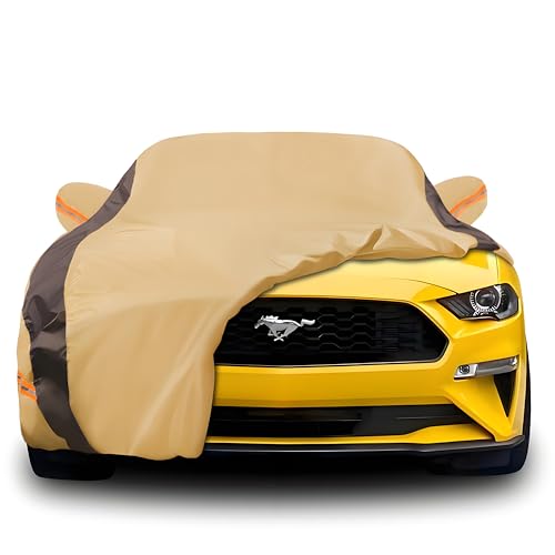 Mustang Car Cover Waterproof All Weather Compatible with Mustang 2007 (A Compatible with Ford Mustang)