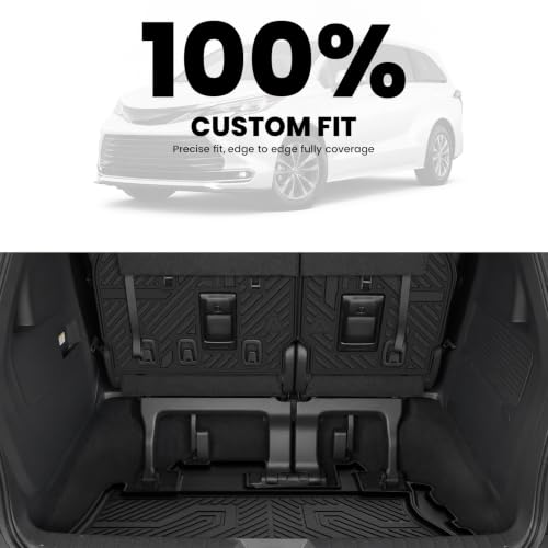 Cargo Mat & Backrest Mat for Toyota Sienna 7 Seat & 8 Seat 2021