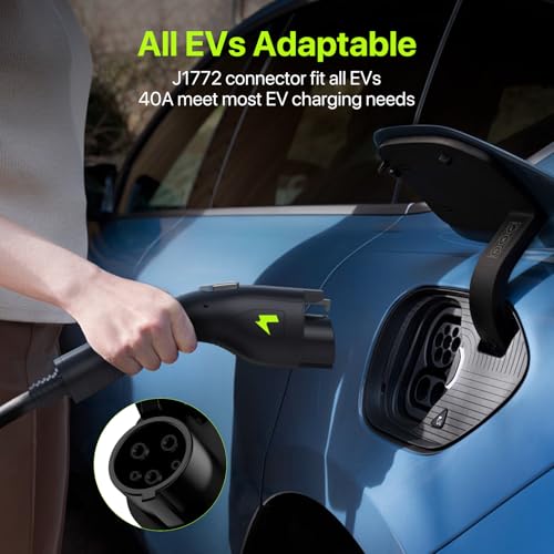 Level 2 EV Charger 40A J1772 Connector 9.6KW Electric Car Charger (14-50 plug j1772 connector)