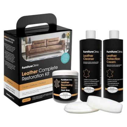 Leather Complete Restoration Kit (Dark Grey / Complete Kit)