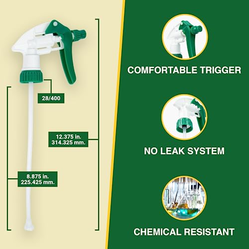 Spray Bottle Nozzle Replacement Tops (6 Pack / Green)