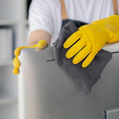 Microfiber Cleaning Cloths (Pack of 100 - 12x12 Inches / Grey)
