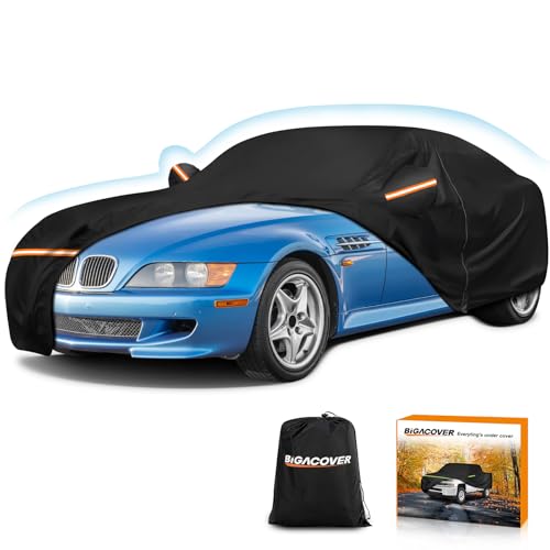 Waterproof Car Cover for BMW Z3 Z4 E85 E86 M Roadster M Coupe 1996 (Black / for BMW Z3 Z4 1996-2008)