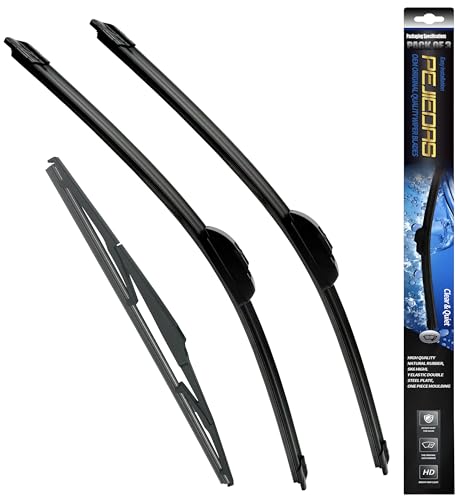3 OEM Wiper Blades ((26″+19″+16″) Front + Rear)