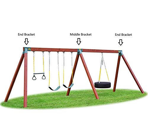 Easy 1-2-3 A-Frame Swing Set Bracket, Green (A-Frame Swing Set Bracket)