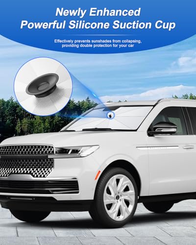 for 2026 2027 Lincoln Navigator Car Windshield Sun Shade Umbrella for 2025 (2025-2027 Navigator)