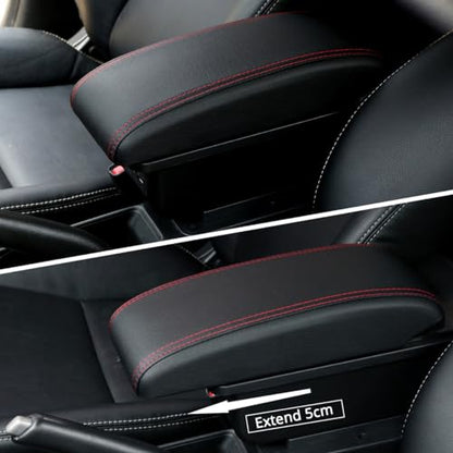 Car Armrest Box for Toyota Yaris (Red Line)