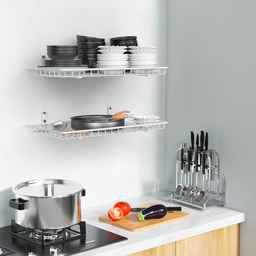 12x24 inch Wall Shelf (White / 12x24 in)